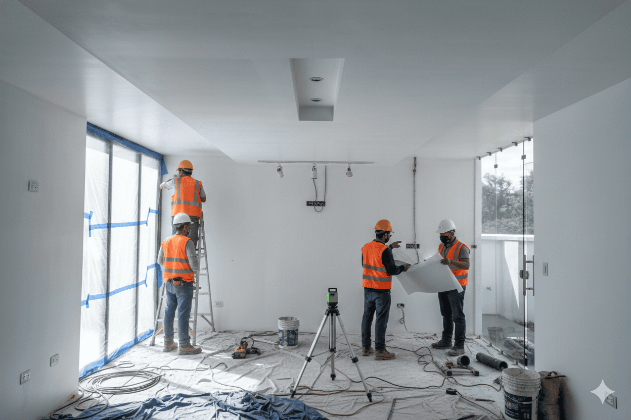 Supervisión de obra en progreso